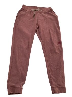 Stio Womens Fleece Joggers Sz M Mauve Pink Gorpcore Granola Sweatpants Lounge